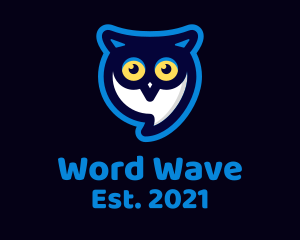 Message - Owl Messaging App logo design