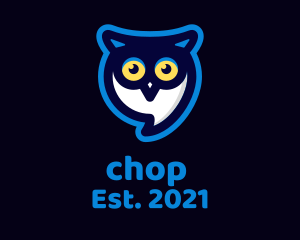 Bird - Owl Messaging App logo design