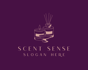 Scented Aromatherapy Candle logo design