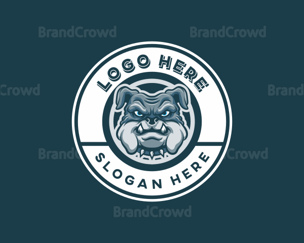 Canine Bulldog Gaming Logo