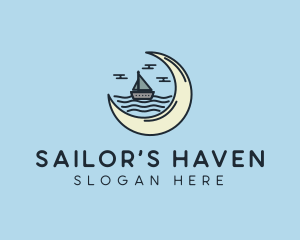 Sailing Yacht Moon logo design