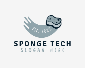 Sponge - Disinfectant Sponge Cleaning logo design