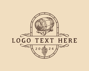 Tavern - Liquor Wine Barrel logo design