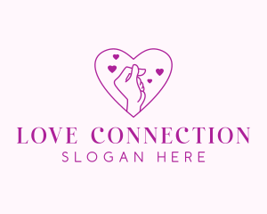 Dating - Dating Heart Hand logo design