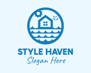 Hostel - Seaside Beach House logo design