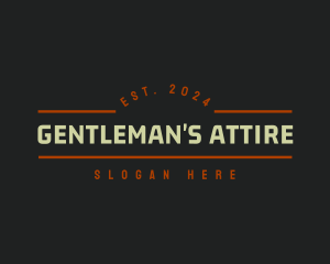 Menswear - Masculine Retail Arcade logo design