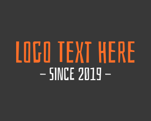 Ad Agency - Cool Font Text logo design
