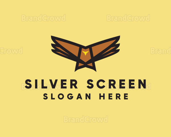 Flying Hawk Bird Logo
