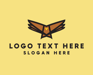 Eagle - Flying Hawk Bird logo design