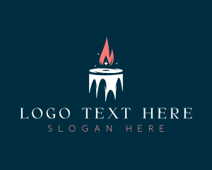 Lighting - Candle Light Decoration logo design