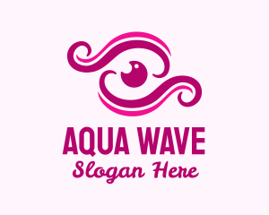 Cosmetics Eye Wave logo design