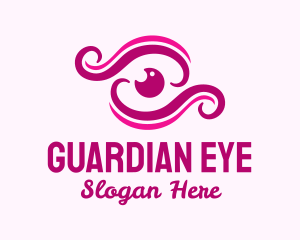 Cosmetics Eye Wave logo design