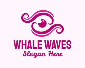 Cosmetics Eye Wave logo design