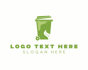 Recycling Bin - Trash Waste Removal logo design