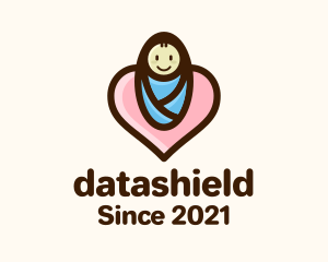 Children Store - Heart Baby Swaddle logo design