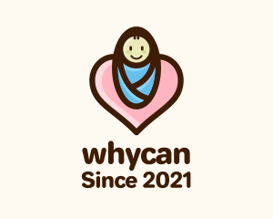 Pediatrician - Heart Baby Swaddle logo design