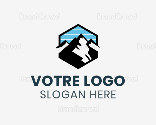 Hexagon Mountain Peak Logo