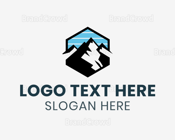 Hexagon Mountain Peak Logo