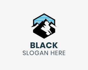 Hexagon Mountain Peak Logo