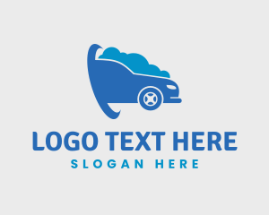 Cleaning - Automobile Car Wash Bubble logo design