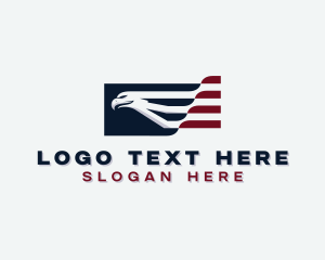 Stripes - Eagle Bird Aviation logo design