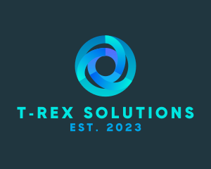 Technology Vortex Letter O  logo design