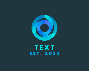 Technology Vortex Letter O  logo design