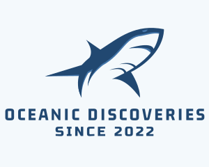 Marine Biologist - Ocean Shark Surfing logo design