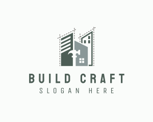 Hammer Building Repair logo design