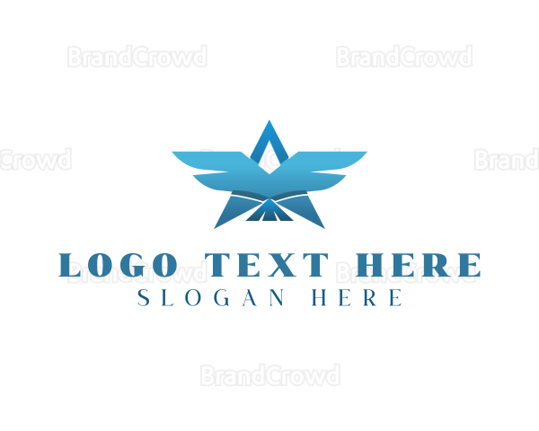 Star Bird Wings Logo