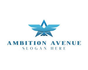 Ambition - Star Bird Wings logo design