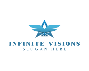 Visionary - Star Bird Wings logo design