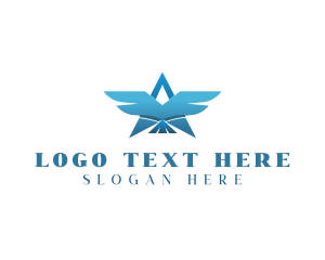 Wing - Star Bird Wings logo design