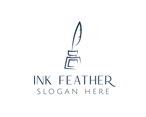 Quill - Feather Ink Quill Pen logo design