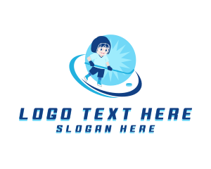 Hockey - Hockey Kid Player logo design