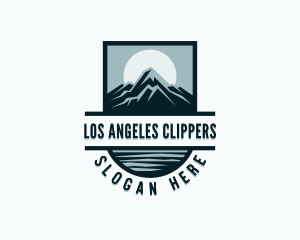 Camper - Mountain Travel Peak logo design