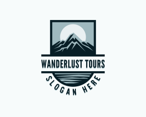 Mountain Travel Peak logo design