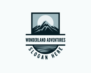 Mountain Travel Peak logo design