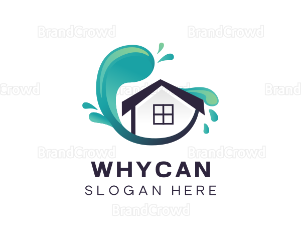 Wave Modern House Logo