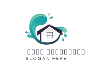 Wave Modern House Logo