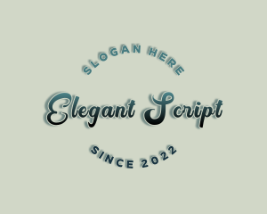 Fancy Script Business logo design