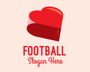 Valentine - 3D Heart Valentine logo design