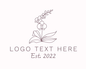 Aromatherapy - Nature Orchid Plant logo design
