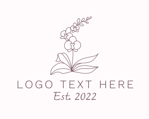 Botanist - Nature Orchid Plant logo design