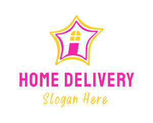 Playful Star House logo design