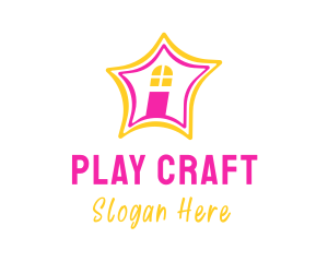 Playful Star House logo design