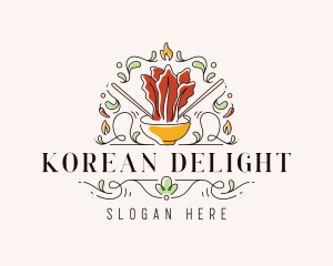 Korean - Kimchi Bowl Restaurant logo design