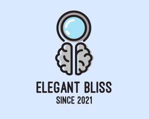 Search Engine - Brain Magnifying Glass logo design
