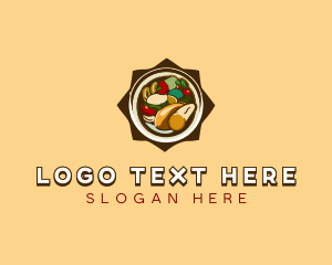 Sinigang - Vegetable Soup Cuisine logo design