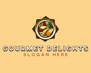 Vegetable Soup Cuisine logo design